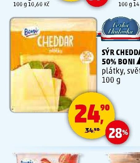 SÝR CHEDDAR 50% BONI