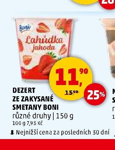 DEZERT ZE ZAKYSANÉ SMETANY BONI