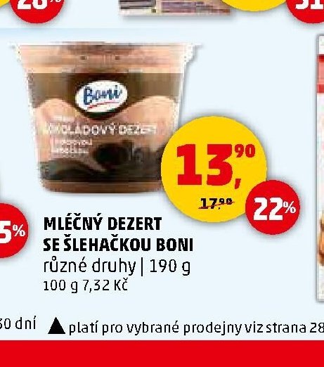 MLÉČNÝ DEZERT SE ŠLEHAČKOU BONI
