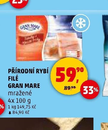 PŘÍRODNÍ RYBÍ FILÉ GRAN MARE