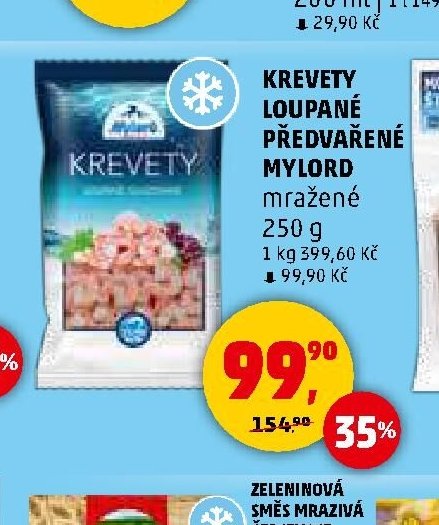 KREVETY LOUPANÉ PŘEDVAŘENÉ MYLORD