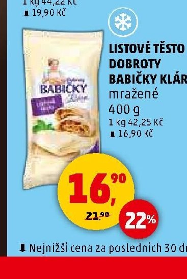 LISTOVÉ TĚSTO DOBROTY BABIČKY KLÁRY