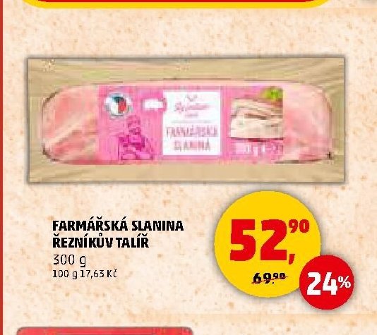 FARMÁŘSKÁ SLANINA ŘEZNÍKŮV TALÍŘ 300 g