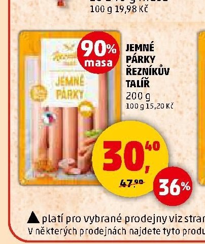 JEMNÉ PÁRKY ŘEZNÍKŮV TALÍŘ 200 g