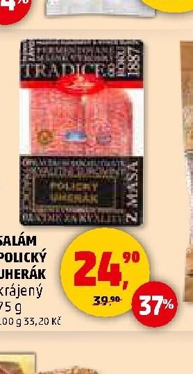 SALÁM POLICKÝ UHERÁK krájený