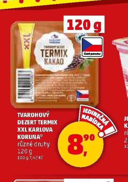 TVAROHOVÝ DEZERT TERMIX XXL KARLOVA KORUNA