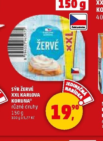 SÝR ŽERVÉ XXL KARLOVA KORUNA