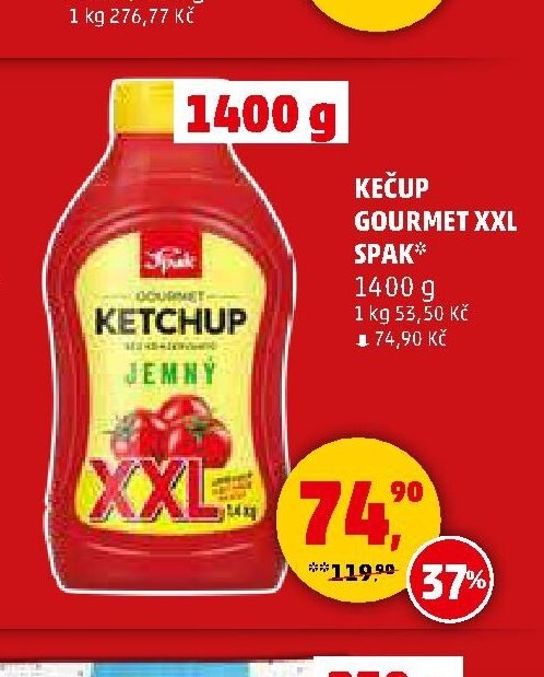 KEČUP GOURMET XXL SPAK 1400 g