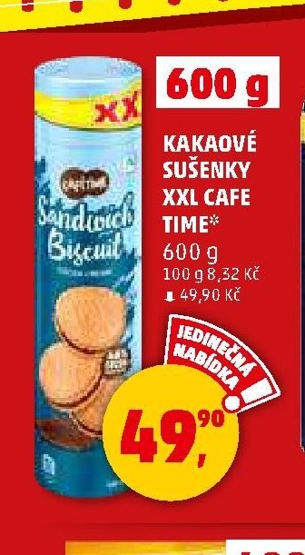 KAKAOVÉ SUŠENKY XXL CAFE TIME
