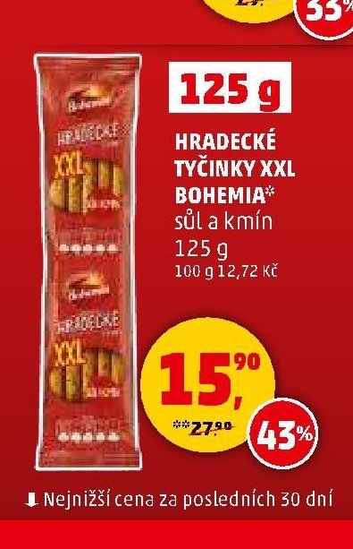 HRADECKÉ TYČINKY XXL BOHEMIA
