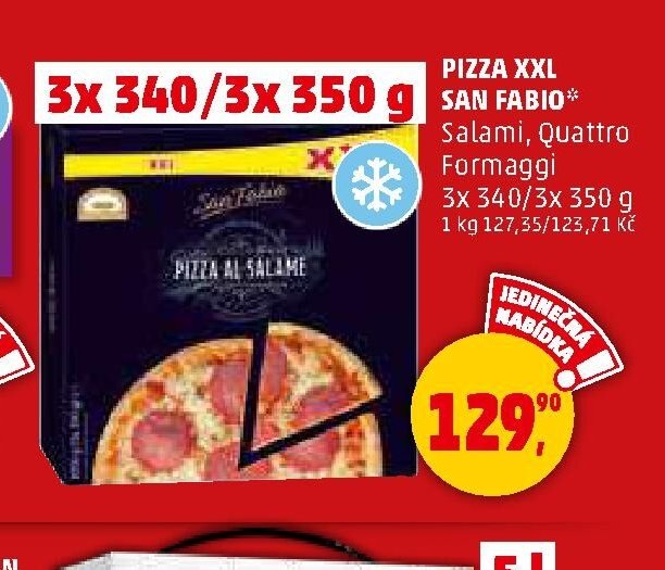 Pizza XXL San Fabio 3x340/3x350g