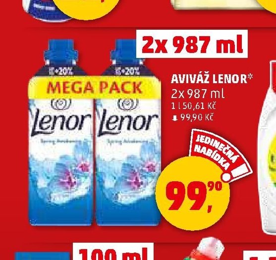 Aviváž Lenor 2x987ml