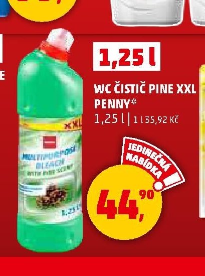 WC čistič Pine XXL Penny 1,25l
