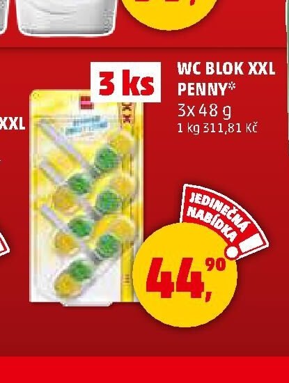 WC blok XXL Penny 3x48g