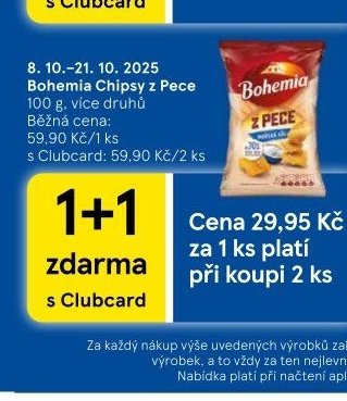 Bohemia Chipsy z Pece