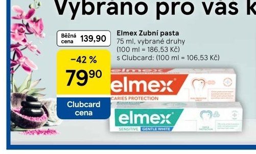 Elmex Zubní pasta - Tesco akcniletaky.com