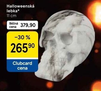 Halloweenská lebka 11 cm