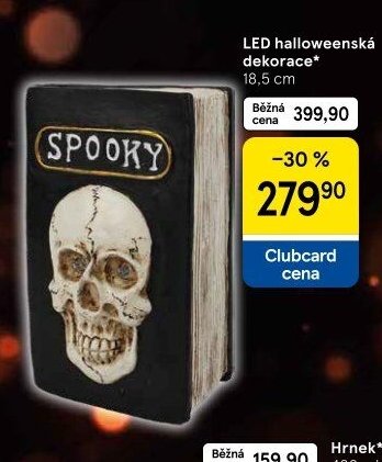 LED halloweenská dekorace 18,5 cm