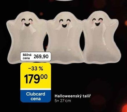 Halloweenský talíř 5 x 27 cm