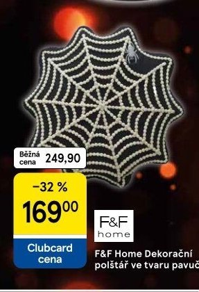 F&F Home Dekorační polštář ve tvaru pavučiny