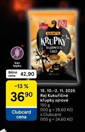Rej Kukuřičné křupky sýrové
