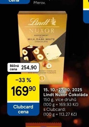 Lindt Nuxor Čokoláda