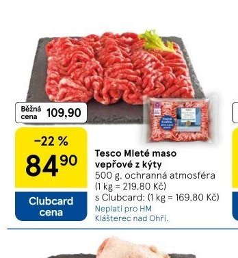 Tesco Mleté maso vepřové z kýty