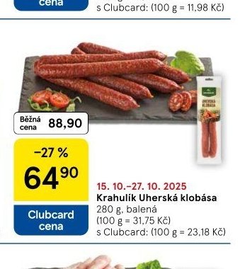 Krahulík Uherská klobása