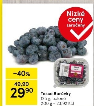 Borůvky Tesco