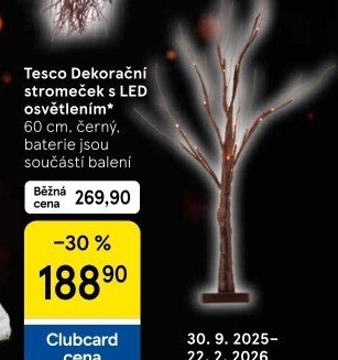 Halloween svítící LED dekorace Tesco