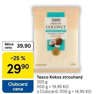 Kokos strouhaný Tesco