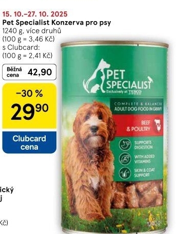Konzerva pro psy Pet Specialist