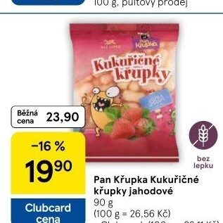 Křupky kukuřičné ochucené bez lepku Pan Křupka Rej