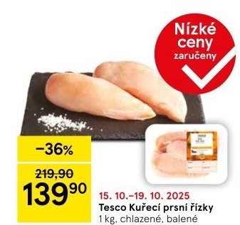 Kuřecí prsní řízky Tesco