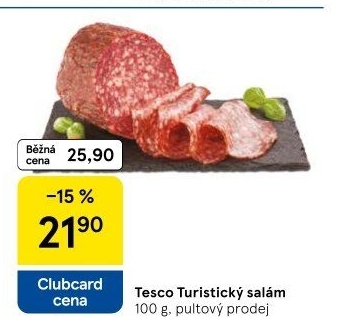 Salám turistický Tesco