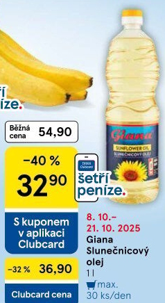 Slunečnicový olej Giana