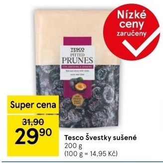 Švestky sušené Tesco