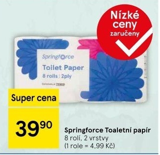 Toaletní papír 2vrstvý Springforce