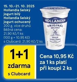 Bílý jogurt selský Hollandia