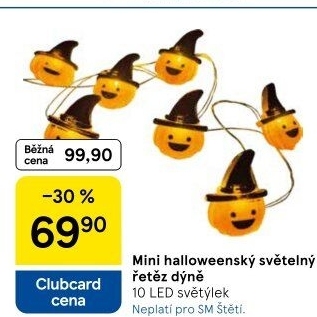 Halloween svítící LED dekorace