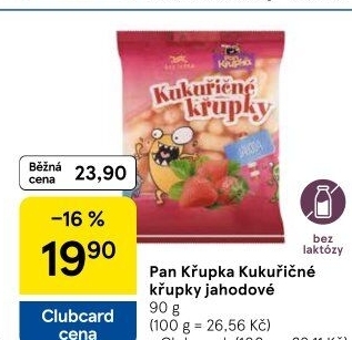 Křupky kukuřičné ochucené bez lepku Pan Křupka Rej