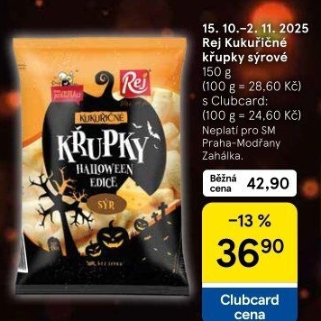 Křupky kukuřičné ochucené bez lepku Pan Křupka Rej