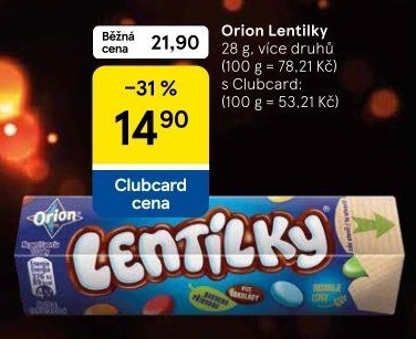 Lentilky Orion
