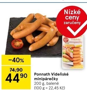 Minipárečky vídeňské Ponnath