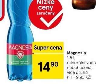 Přírodní voda Magnesia