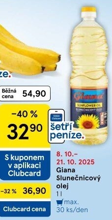 Slunečnicový olej Giana