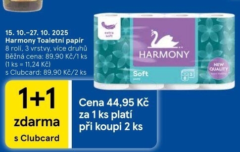 Toaletní papír 3vrstvý Harmony