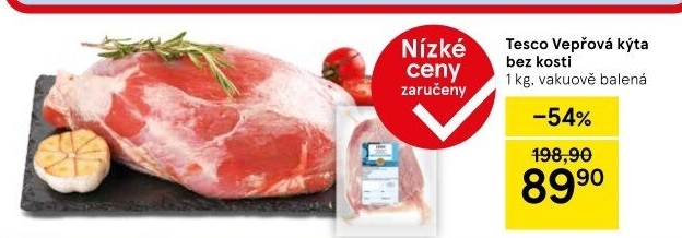 Vepřová kýta bez kosti Tesco