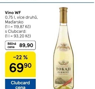 Víno Furmint Tokaji