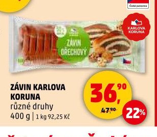 ZÁVIN KARLOVA KORUNA